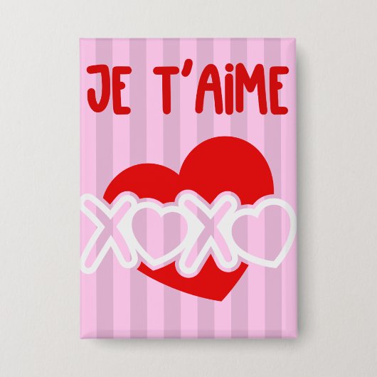 Je t'aime button (Voorkant)