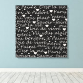 Je t'aime canvas afdruk (Insitu (Houten vloer))