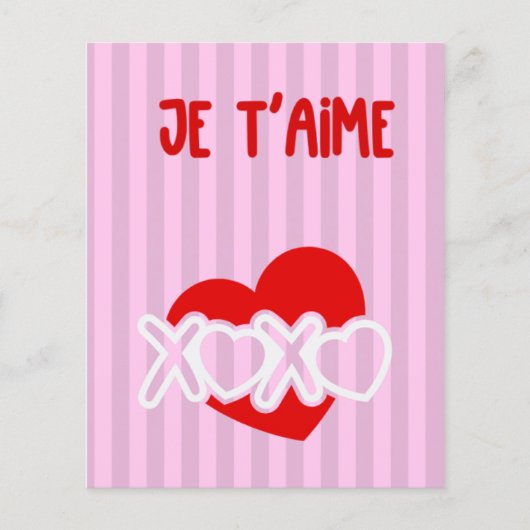 Je t'aime flyer (Voorkant)