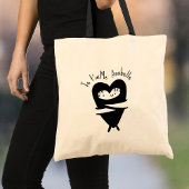 Je T'aime Heart Hug Sweet Custom Naam Vol Liefde Tote Bag