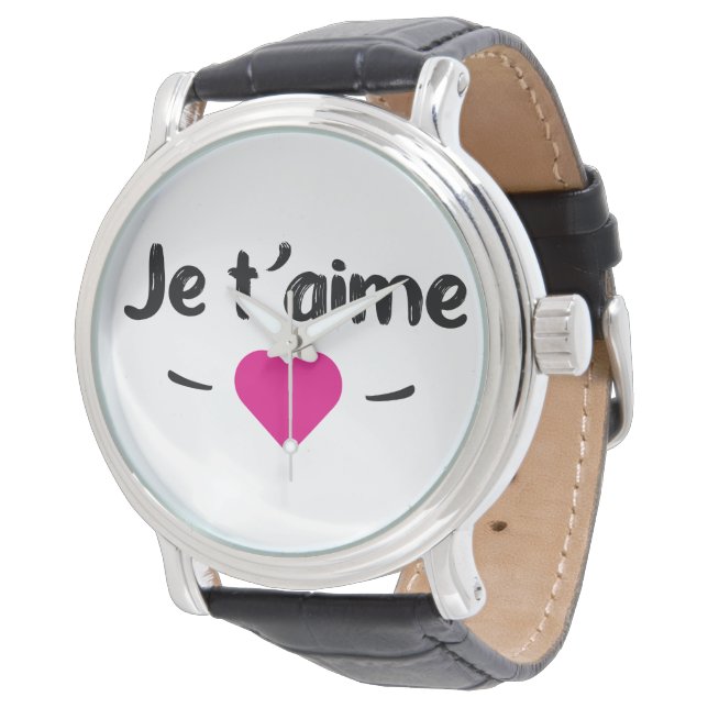 Je t'aime horloge (Gekanteld)
