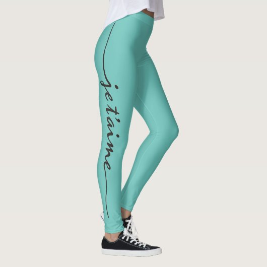 Je t'aime - Ik hou van je in het Frans 2 Leggings (Rechts)