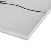 je t'aime - Ik hou van je in het Frans - zwart Snijplank (Hoek)