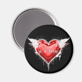 Je t'aime (ik hou van je) magneet (Voorkant / Achterkant)