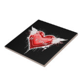 Je t'aime (ik hou van je) tegeltje (Zijkant)