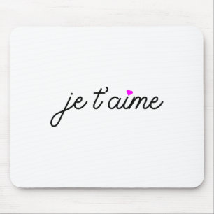 Je Taime Ik Hou van Jou Leuk Frans Valentijnsdag G Muismat