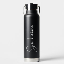 "Je t'aime" is Frans voor "Ik hou van jou" Elegant Waterfles