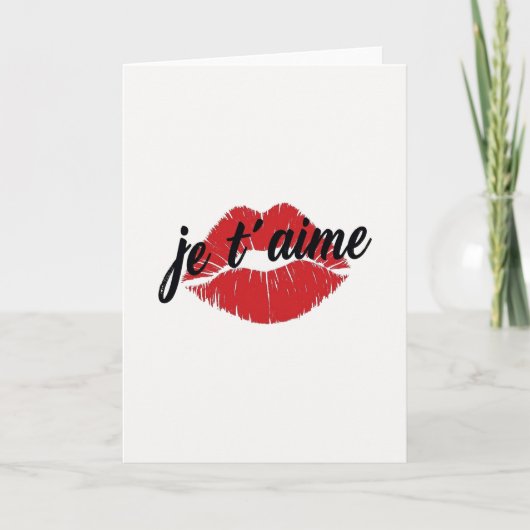 Je Taime Kus Liefde Kaart (Voorkant)