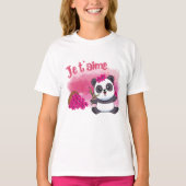 Je t'aime Little Panda T-shirt (Voorkant)