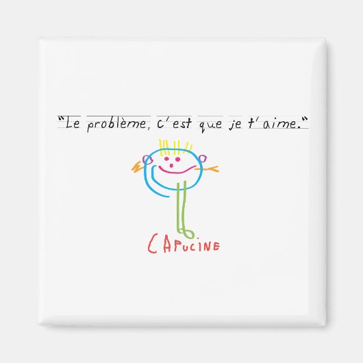 "Je t'aime" magneet (Voorkant)