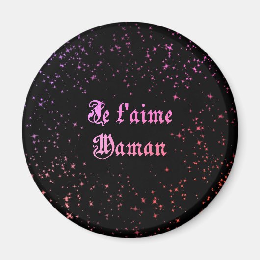 Je t'aime Maman, Moederdag Magneet (Voorkant)