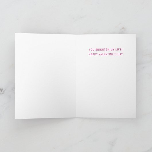 Je t'aime Neon Sign Valentijnsdag Wenskaart Kaart (Binnen)