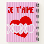 Je t'aime. notitieboek (Achterkant)