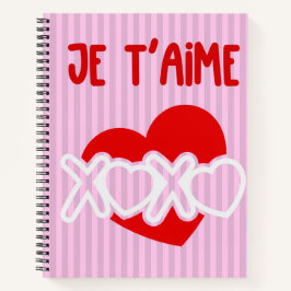 Je t'aime. notitieboek