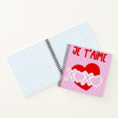 Je t'aime notitieboek (Binnen)