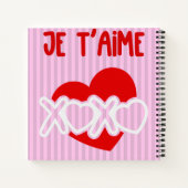 Je t'aime notitieboek (Achterkant)