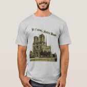 Je t'aime Notre Dame - Cathedraal van Parijs T-shirt (Voorkant)