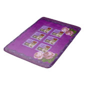 Je Taime Paarse Romantic Girl Collage Badmat (Gekanteld)