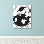 Je T'aime Paris (Ik hou van Parijs) Canvas Afdruk (Insitu (Houten vloer))