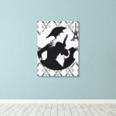 Je T'aime Paris (Ik hou van Parijs) Canvas Afdruk (Insitu (Houten vloer))