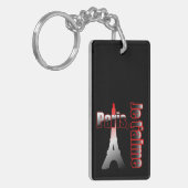 Je t'aime Paris met de Eiffeltoren Sleutelhanger (Voorkant Links)