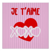Je t'aime. perfect poster (Voorkant)