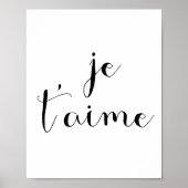 Je t'aime poster (Voorkant)
