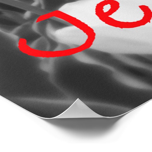 Je t'aime Red Tulip Print (Hoek)