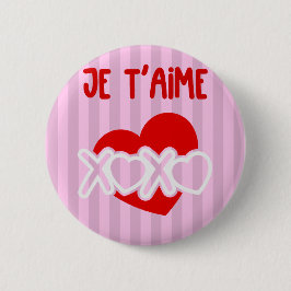 Je t'aime. ronde button 5,7 cm