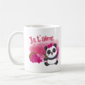 Je t'aime Schattigee Kleine Panda Koffie Mok (Links)