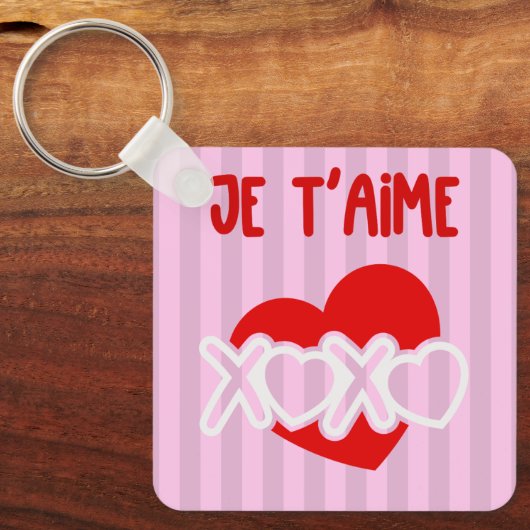 Je t'aime sleutelhanger (Voorkant)