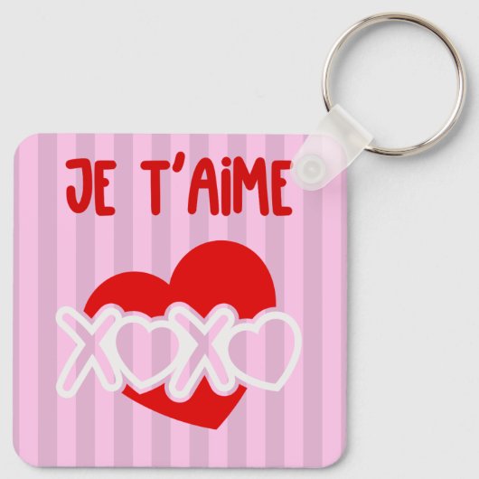 Je t'aime sleutelhanger (Achterkant)