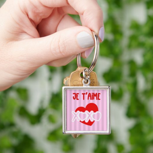 Je t'aime sleutelhanger (Hand)