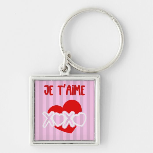 Je t'aime sleutelhanger (Voorkant)
