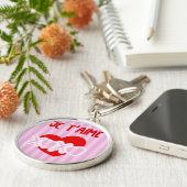 Je t'aime. sleutelhanger (Zijkant)