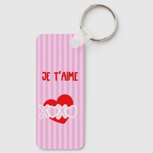Je t'aime sleutelhanger (Achterkant)