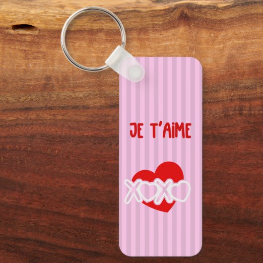 Je t'aime sleutelhanger (Voorkant)