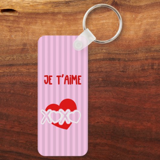 Je t'aime sleutelhanger (Achterkant)