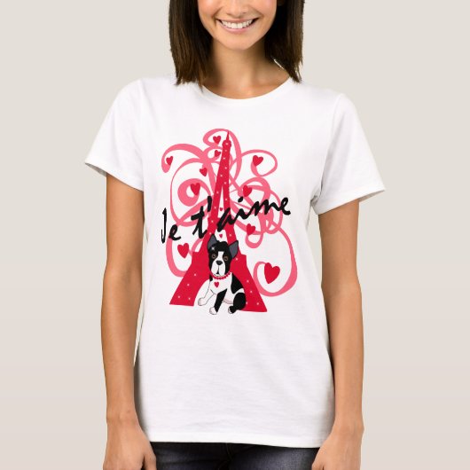 Je t'aime t-shirt (Voorkant)