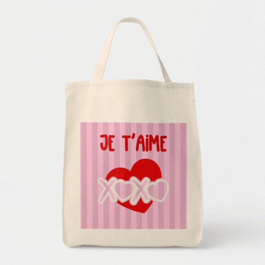 Je t'aime. tote bag (Voorkant)