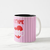 Je T'aime Tweekleurige Koffiemok (Voorkant rechts)