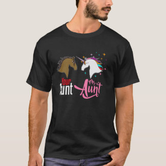 Je tante Mijn tante Eenhoorn Familie Tante Schatti T-shirt