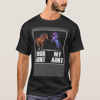 Je tante paard mijn tante eenhoorn neef t-shirt
