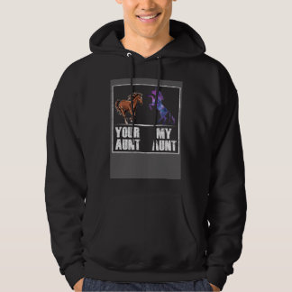 Je tante paard mijn tante eenhoorn   Niece Neef Hoodie