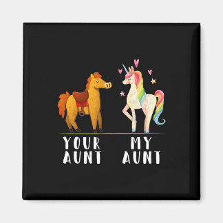 Je tante van mijn tante Funny Niece Untie Unicorn Magneet