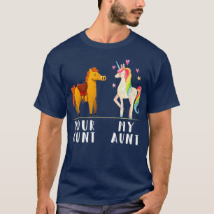 Je tante van mijn tante Funny Niece Untie Unicorn T-shirt