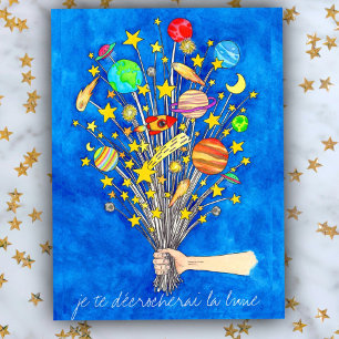 Je te décrocherai la lune ansichtkaart van Nicole  Briefkaart