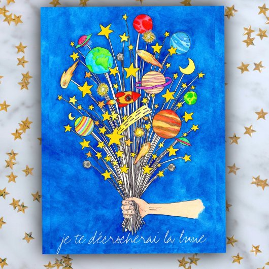 Je te décrocherai la lune briefkaart door Nicole J