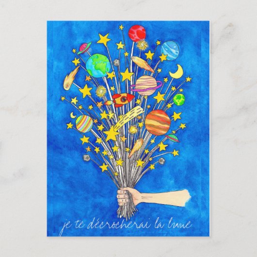 Je te décrocherai la lune briefkaart door Nicole J (Voorkant)