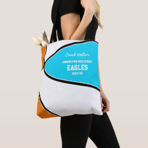 je team ELKE kleuren basketbalcoach of atleet Tote Bag